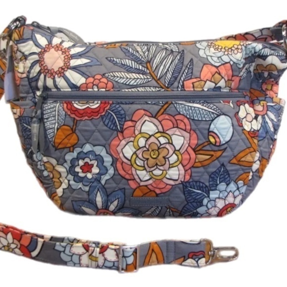 Vera Bradley Go Ahead Convertible Crossbody Bag Tropical Evening Purse